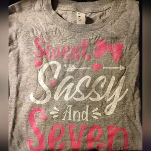 7th Birthday sassy shirt